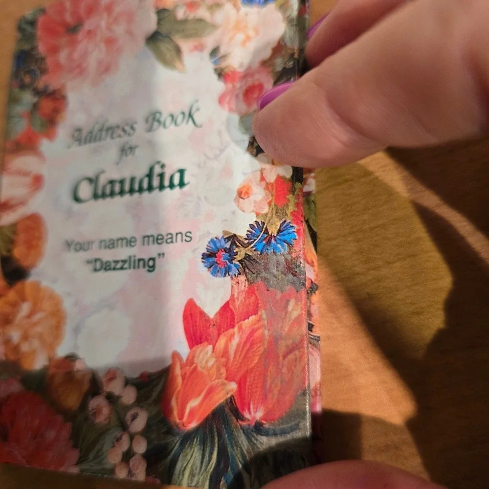 DAZZLING! Claudia Address‎ book - never used